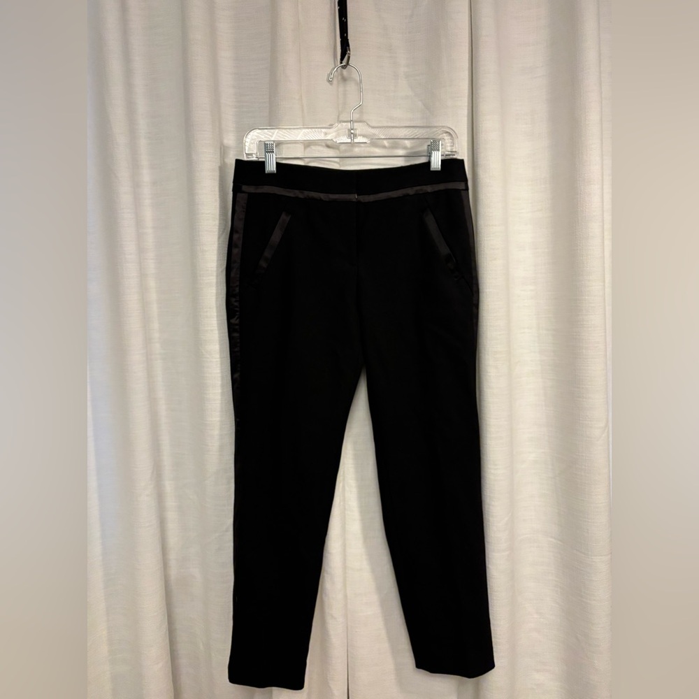 LOFT women’s dress pants with tuxedo detail and zipper pockets